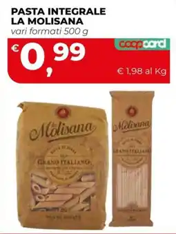 Coop Master Alleanza 3.0 Pasta integrale La Molisana offerta