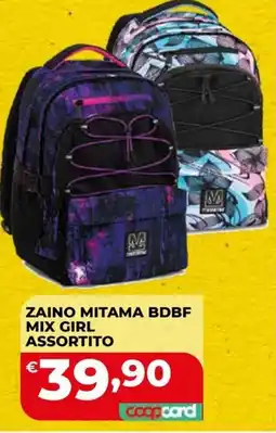 Coop Master Alleanza 3.0 Zaino Mitama BDBF Mix Girl offerta