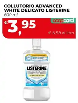 Coop Master Alleanza 3.0 Collutorio advanced white delicato listerine offerta