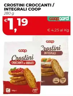 Coop Master Alleanza 3.0 Crostini Croccanti e Dorati Coop offerta