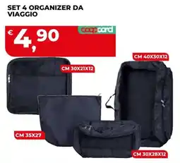 Coop Master Alleanza 3.0 Set 4 organizer da viaggio offerta