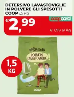 Coop Master Alleanza 3.0 Detersivo lavastoviglie in polvere gli Spesotti offerta