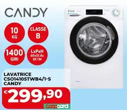 Coop Master Alleanza 3.0 Lavatrice Candy offerta