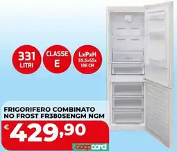 Coop Master Alleanza 3.0 Frigorifero combinato No Frost FR380SENGM NGM offerta