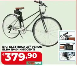 Coop Master Alleanza 3.0 Bici elettrica 25" verde Elba 1940 Innocenti offerta
