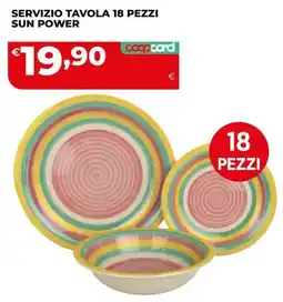 Coop Master Alleanza 3.0 Servizio tavola 18 pezzi Sun Power offerta