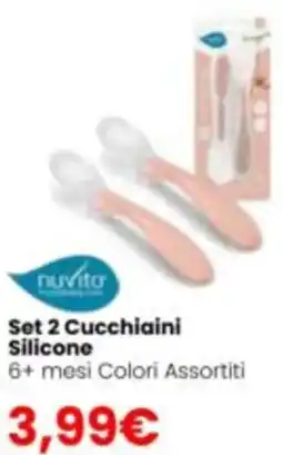 Paniate nuvita Set 2 Cucchiaini Silicone offerta