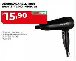 Coop Master Alleanza 3.0 Asciugacapelli 2000 Easy Styling Improve offerta