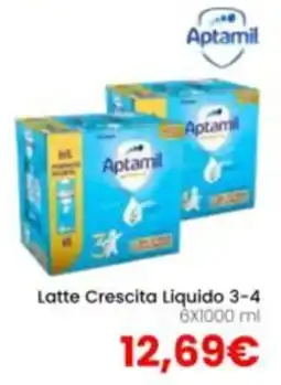 Paniate Latte Crescita Liquido 3-4 Aptamil offerta