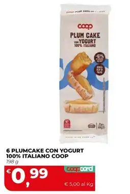 Coop Master Alleanza 3.0 Coop Plumcake con yogurt 100% italiano offerta