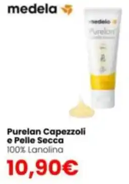 Paniate medela Purelan Capezzoli e Pelle Secca offerta