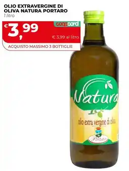 Coop Master Alleanza 3.0 Olio extravergine di oliva Natura Portaro offerta