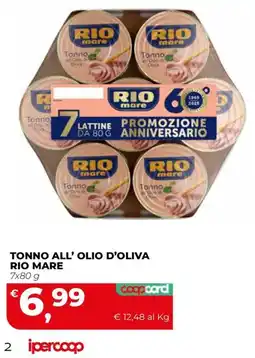 Coop Master Alleanza 3.0 Tonno all' olio d'oliva Rio Mare offerta