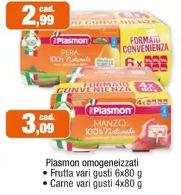 Eufarma Plasmon omogeneizzati offerta