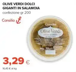 Tigre Amico Olive Verdi Dolci Giganti in Salamoia Consilia offerta