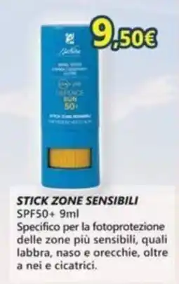 Profumerie Mallardo BioNike Stick zone sensibili SPF50+ offerta