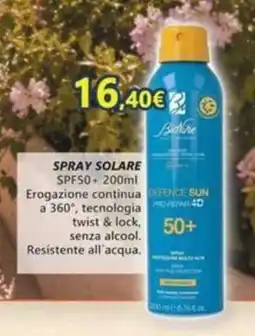 Profumerie Mallardo Spray Solare SPF50+ BioNike offerta