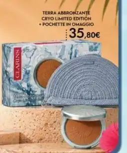 Profumerie Mallardo Clarins Terra Abbronzante Cryo Limited Edition offerta