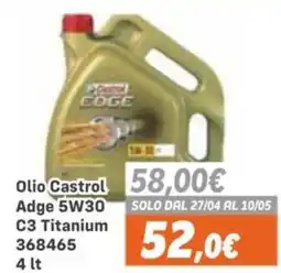 Orizzonte Olio Castrol Adge 5W30 C3 Titanium offerta