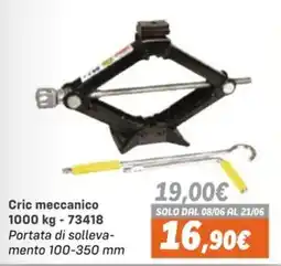 Orizzonte Cric meccanico 1000 kg offerta
