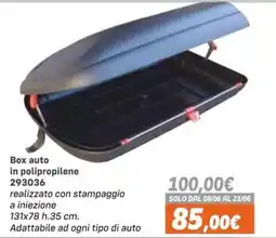 Orizzonte Box auto in polipropilene offerta