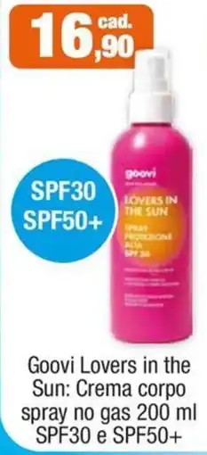 Eufarma Goovi Lovers in the Sun: Crema corpo spray no gas offerta