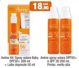 Eufarma Avène Kit: Spray solare Baby SPF50+ offerta