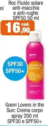 Eufarma Goovi Lovers in the Sun: Crema corpo spray offerta