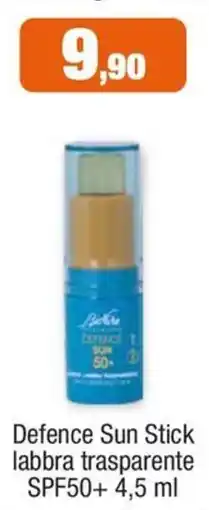 Eufarma Defence Sun Stick labbra trasparente offerta