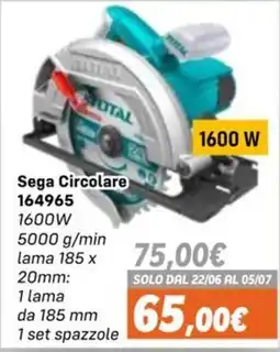 Orizzonte Sega Circolare TOTAL offerta