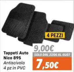 Orizzonte Tappeti Auto Nico 895 offerta