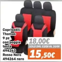 Orizzonte Coprisedili Thomas offerta