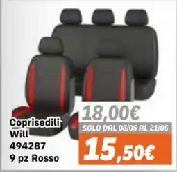 Orizzonte Coprisedili Will offerta