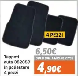 Orizzonte Tappeti auto in poliestere offerta