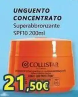 Profumerie Mallardo Unguento concentrato superabbronzante Collistar offerta