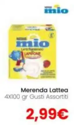 Paniate Nestlé mio Merenda Lattea offerta