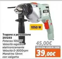 Orizzonte Trapano a percussione 251233 offerta
