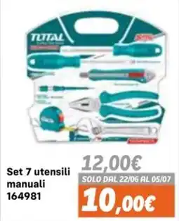 Orizzonte Set 7 utensili manuali offerta
