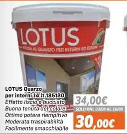 Orizzonte LOTUS Quarzo offerta