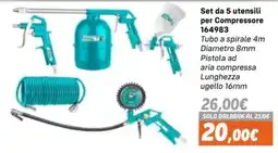 Orizzonte Set da 5 utensili per Compressore offerta