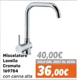 Orizzonte Miscelatore Lavello Cromato offerta