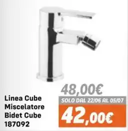 Orizzonte Linea Cube Miscelatore Bidet Cube offerta
