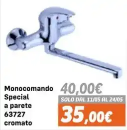 Orizzonte Monocomando Special a parete 63727 cromato offerta