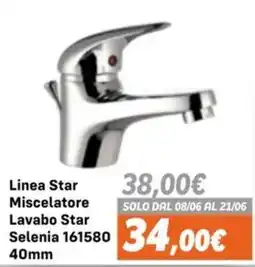 Orizzonte Linea Star Miscelatore Lavabo Star Selenia 161580 offerta