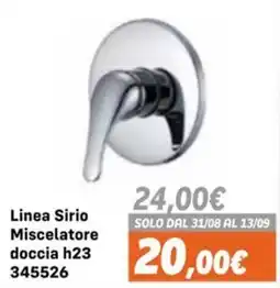 Orizzonte Linea Sirio Miscelatore doccia h23 offerta
