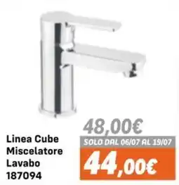 Orizzonte Linea Cube Miscelatore Lavabo offerta