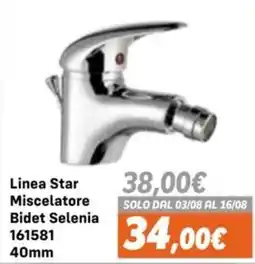 Orizzonte Linea Star Miscelatore Bidet Selenia offerta