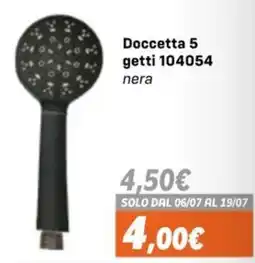 Orizzonte Doccetta 5 getti 104054 nera offerta