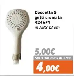 Orizzonte Doccetta 5 getti cromata offerta