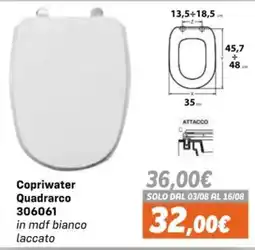 Orizzonte Copriwater Quadrarco offerta